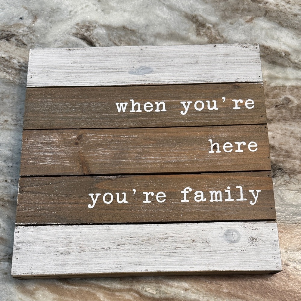Rustic Wooden Sign with Quote
